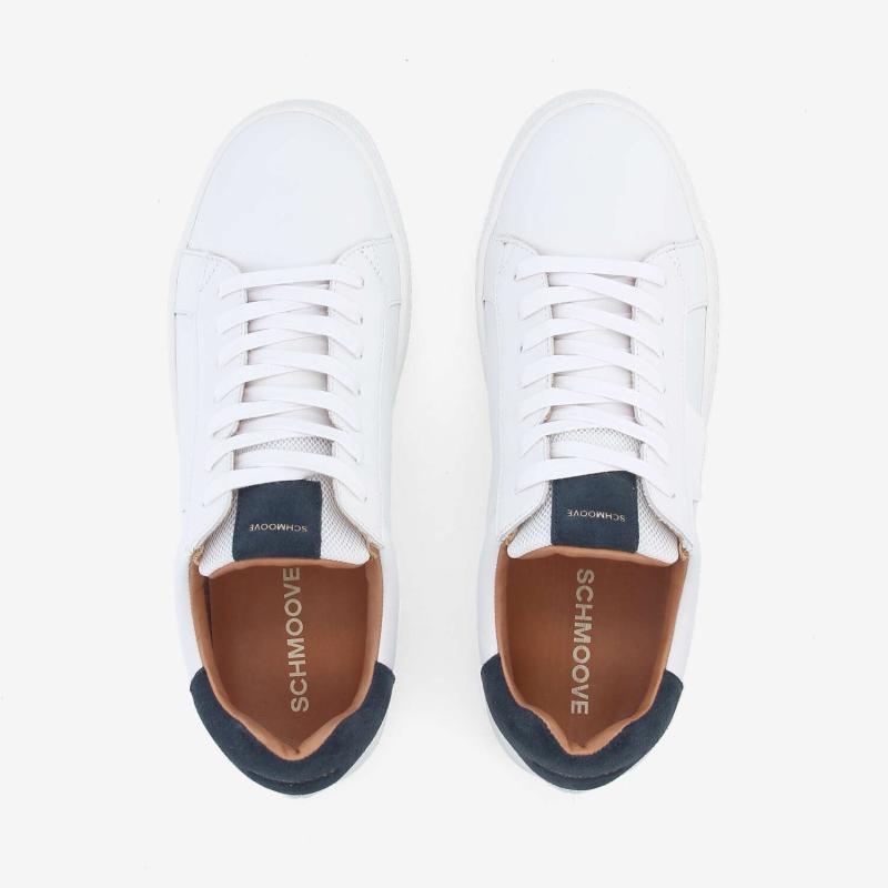 SPARKLE SNEAKER M - NAPPA/SUEDE - BLANC/BLEU MARINE